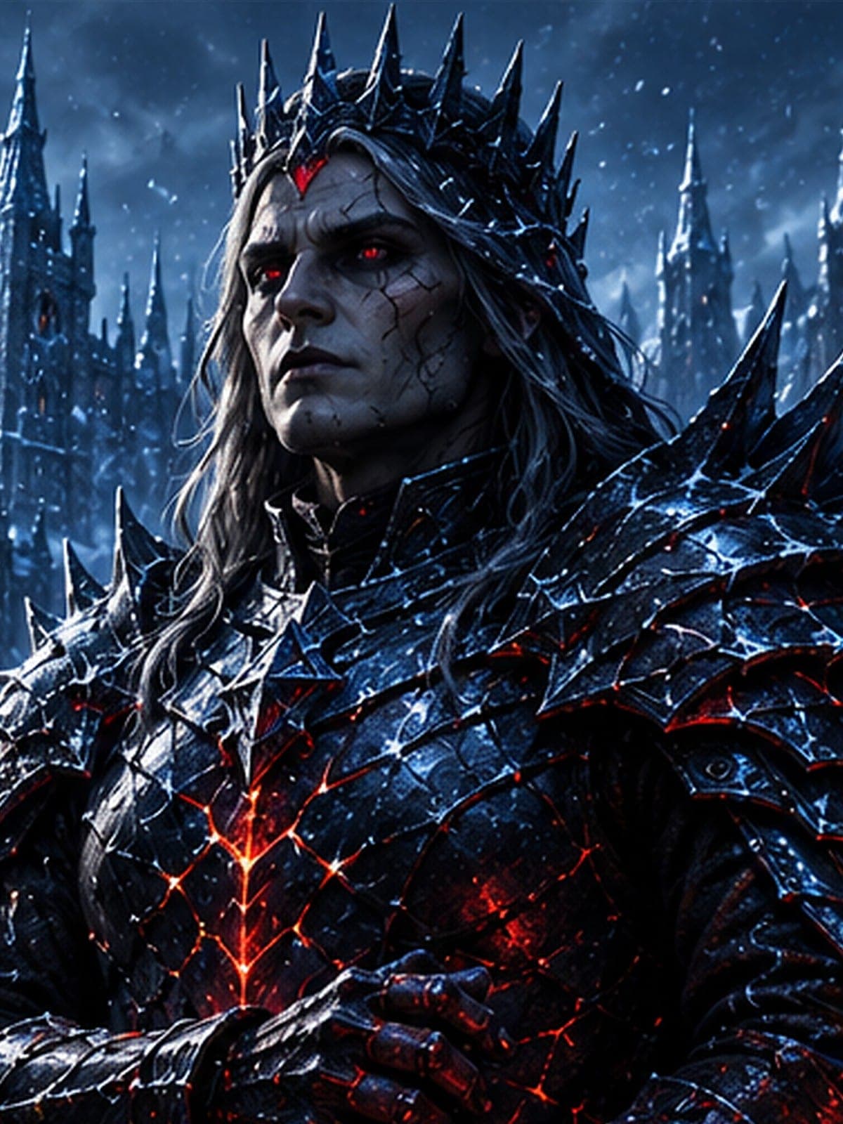 Malrec, the Shadow King — artwork from The Frozen Heart Saga